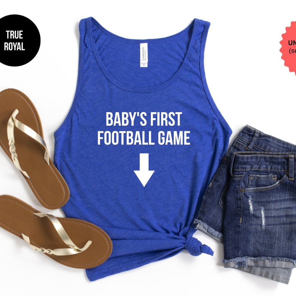 Baby's First Football Game Tank Top View 2